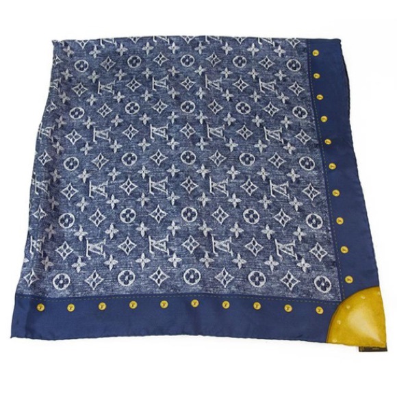 Louis Vuitton Denim style Silk scarf - Picture 2 of 4